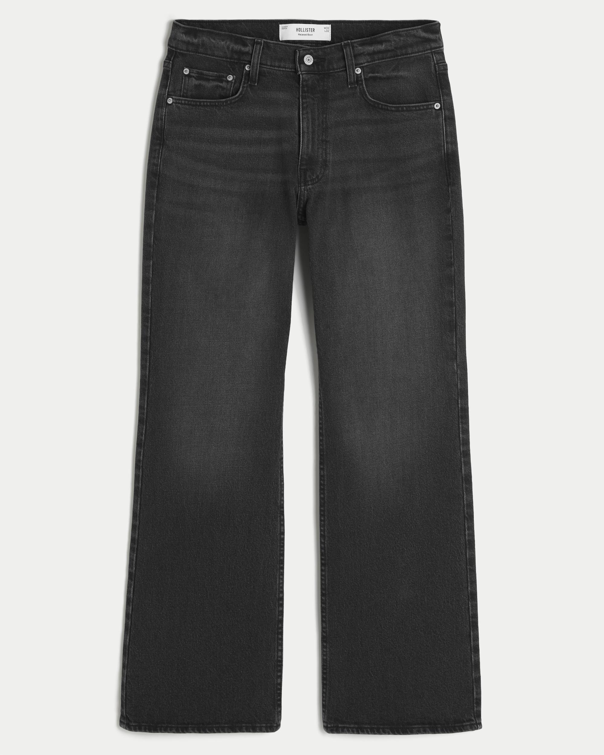 Washed Black Relaxed Boot Jeans Product Image