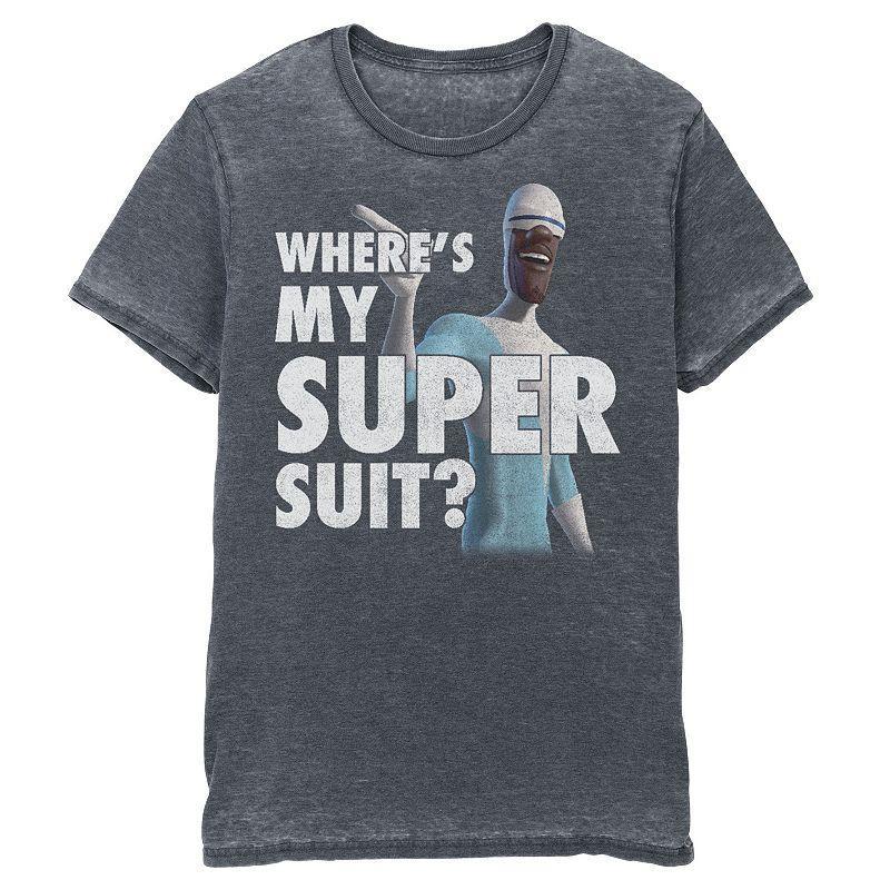 Disney / Pixar's The Incredibles Frozone Men's Super Suit Tee, Size: XXL, Grey Heather Product Image