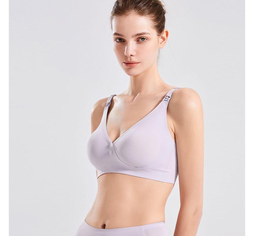 Maternity Plain Wireless Bra Product Image