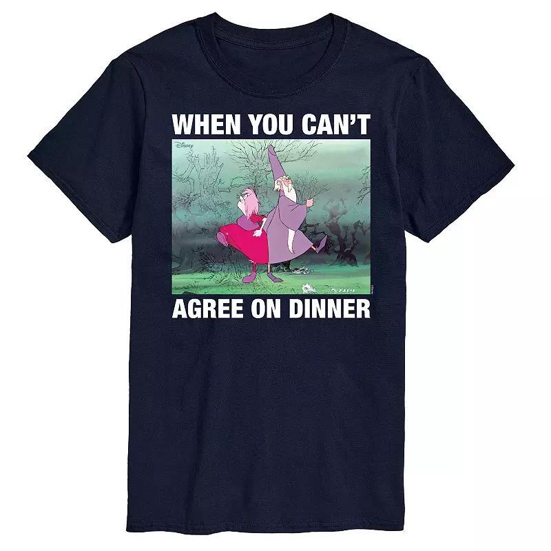 Disney's The Sword in the Stone Men's When You Can't Agree On Dinner Meme Graphic Tee, Size: XXL, Blue Product Image