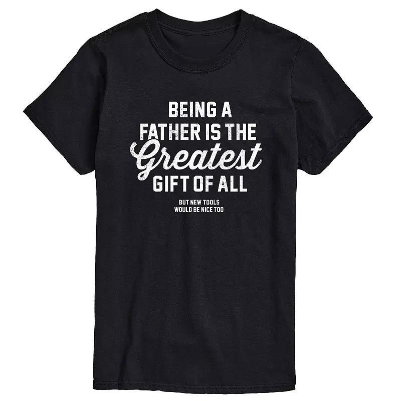 Big & Tall Fatherhood And New Tools Graphic Tee, Mens Product Image