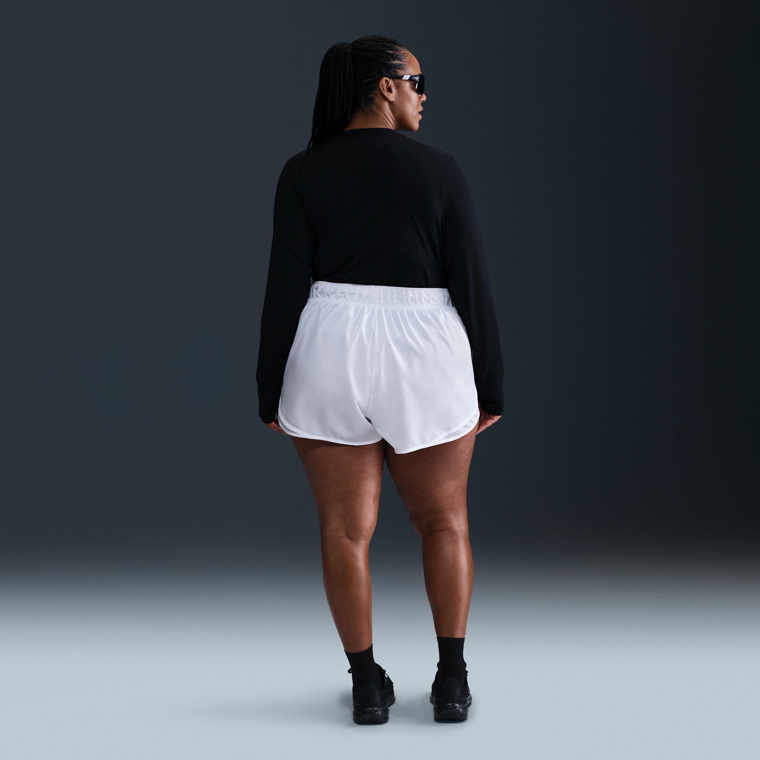 Nike Womens Tempo Dri-FIT Mid-Rise 3 Brief-Lined Running Shorts (Plus Size) | HM6098-100 Product Image