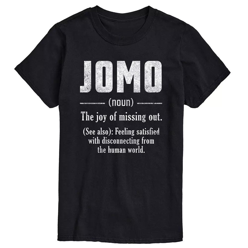 Men's JOMO Graphic Tee, Size: Small, Black Product Image