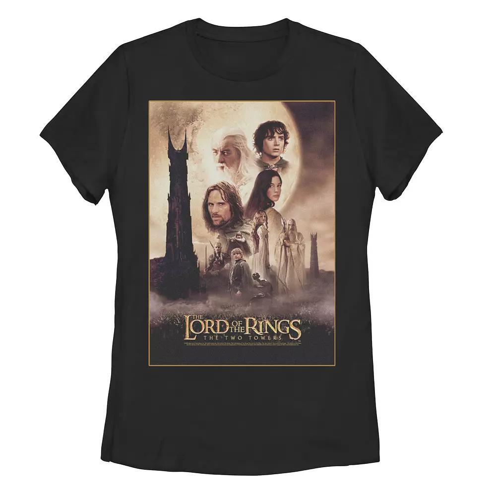 Juniors' Lord Of The Rings Two Towers Graphic Tee, Girl's, Size: XXL, Black Product Image
