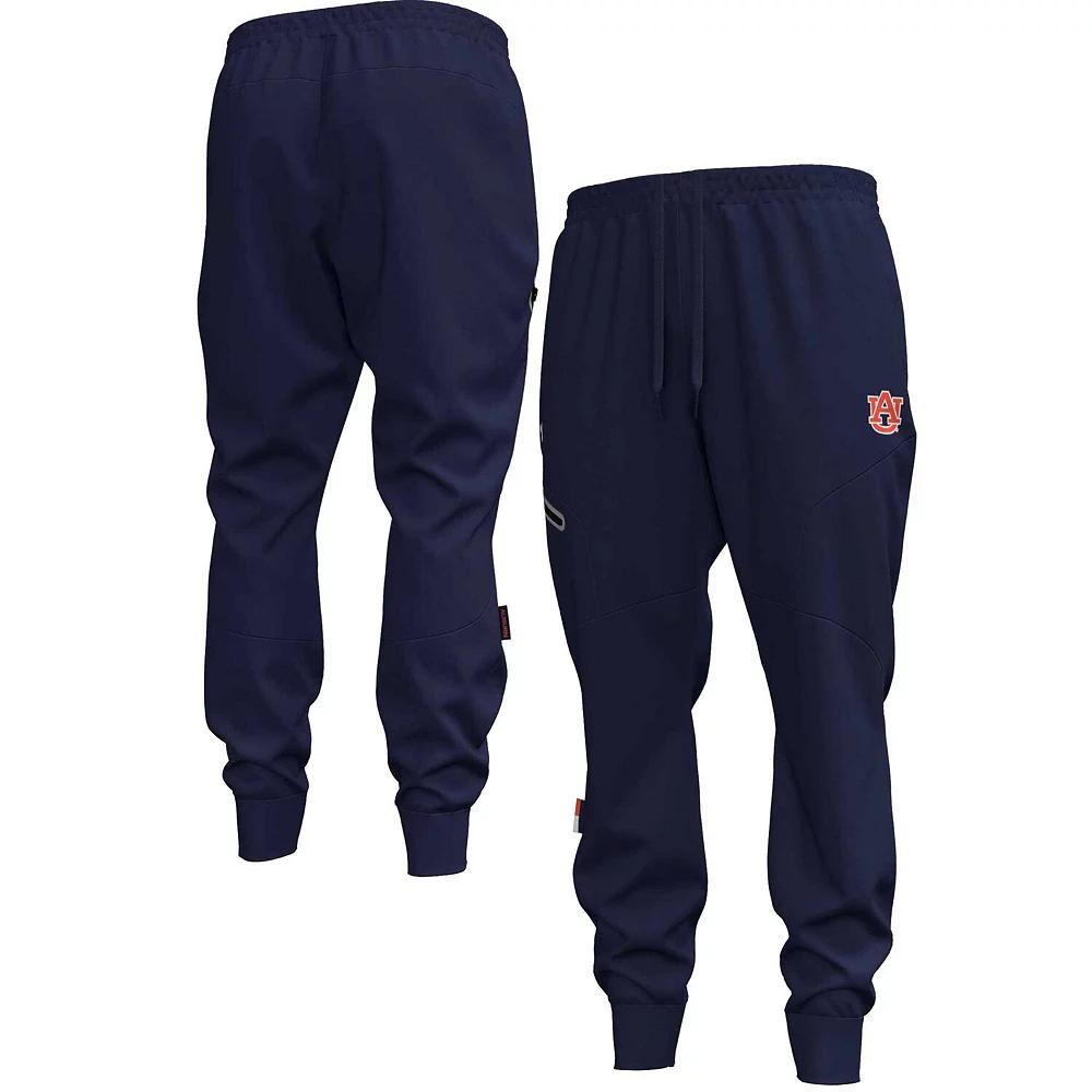 Men's Under Armour Navy Auburn Tigers Unstoppable Fleece Jogger Pants, Size: 2XL, Blue Product Image