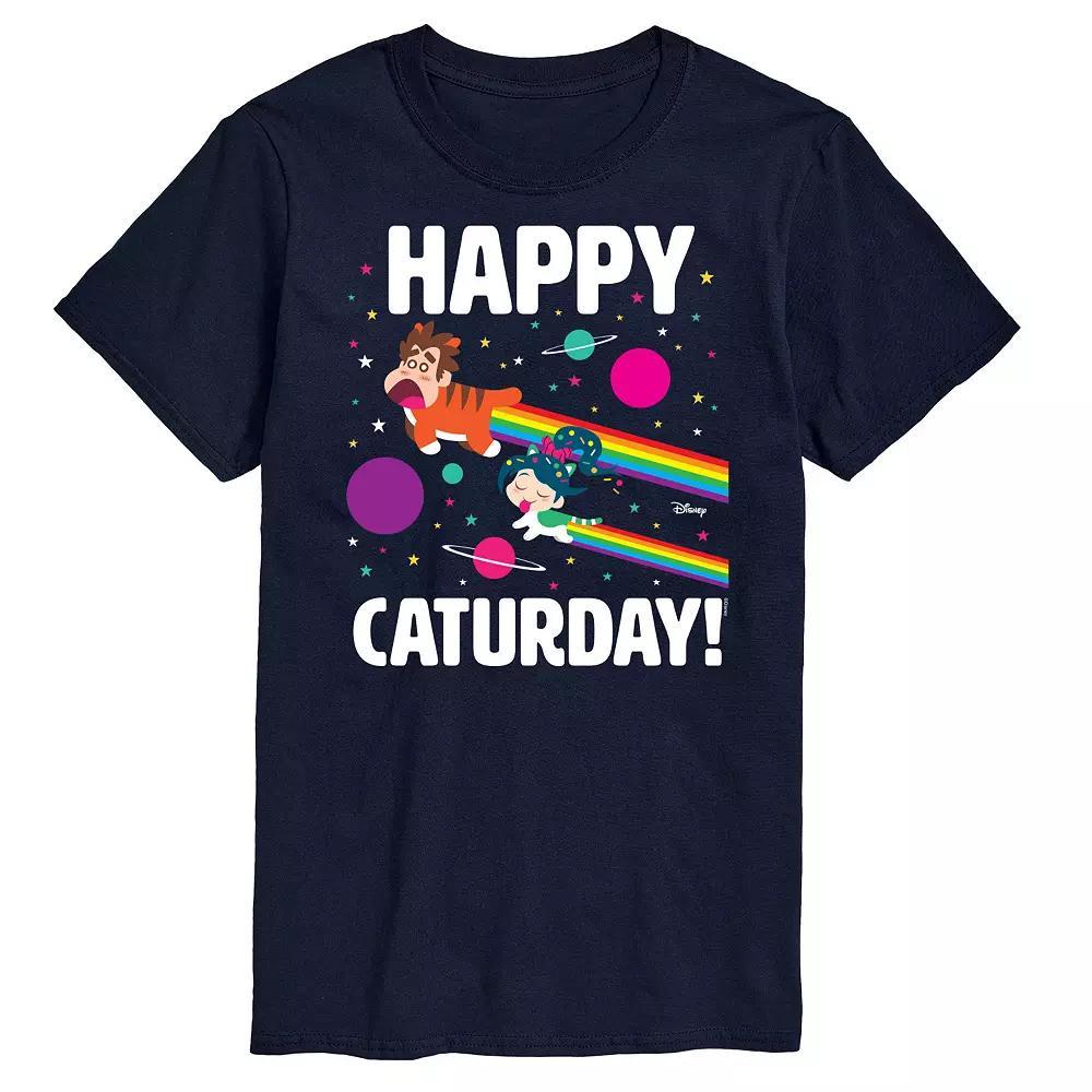 Disney's Wreck It Ralph Big & Tall Happy Caturday Graphic Tee, Men's,  Product Image