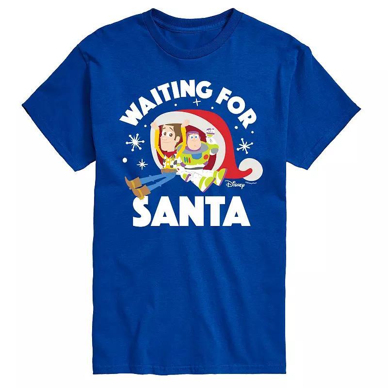 Disney / Pixar's Toy Story Woody & Buzz Lightyear Men's Waiting For Santa Graphic Tee,  Product Image