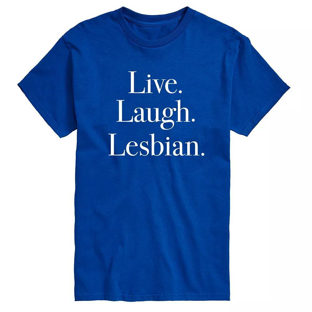 Men's Live Laugh Lesbian Graphic Tee,  Product Image