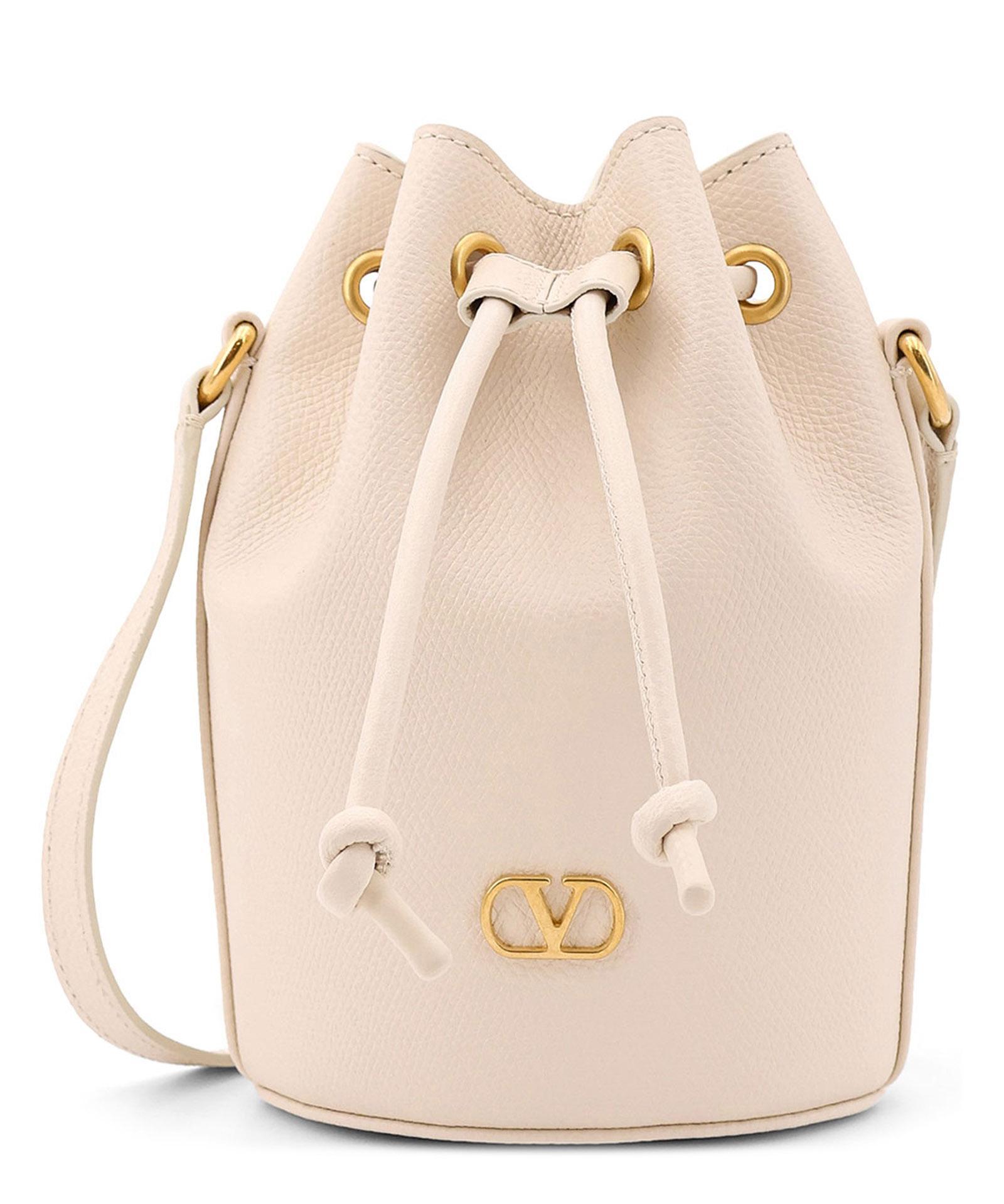 VALENTINO GARAVANI Vlogo Bucket Bag In Beige Product Image