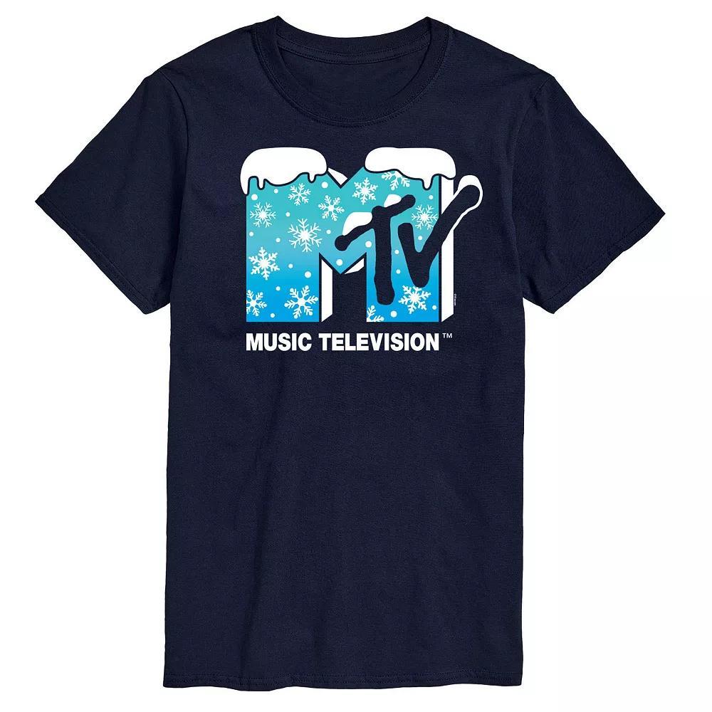 Big & Tall MTV Snowflakes Logo Graphic Tee, Men's, Size: 6XB, Blue Product Image