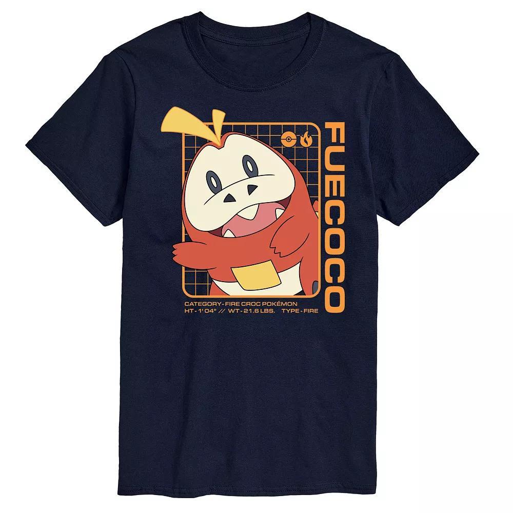 Big & Tall Pokemon Fuecoco Stats Graphic Tee, Men's,  Product Image