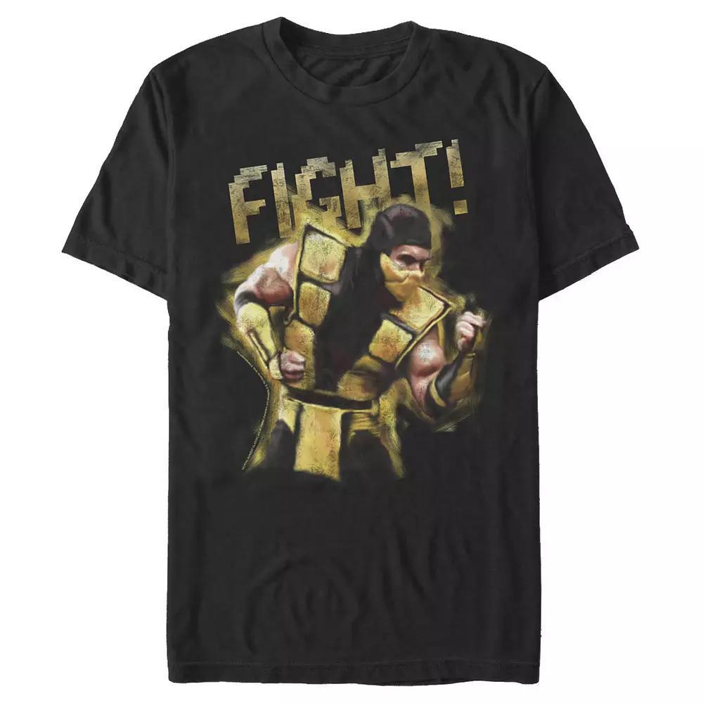 Men's Mortal Kombat Fight Yellow Graphic Tee,  Product Image