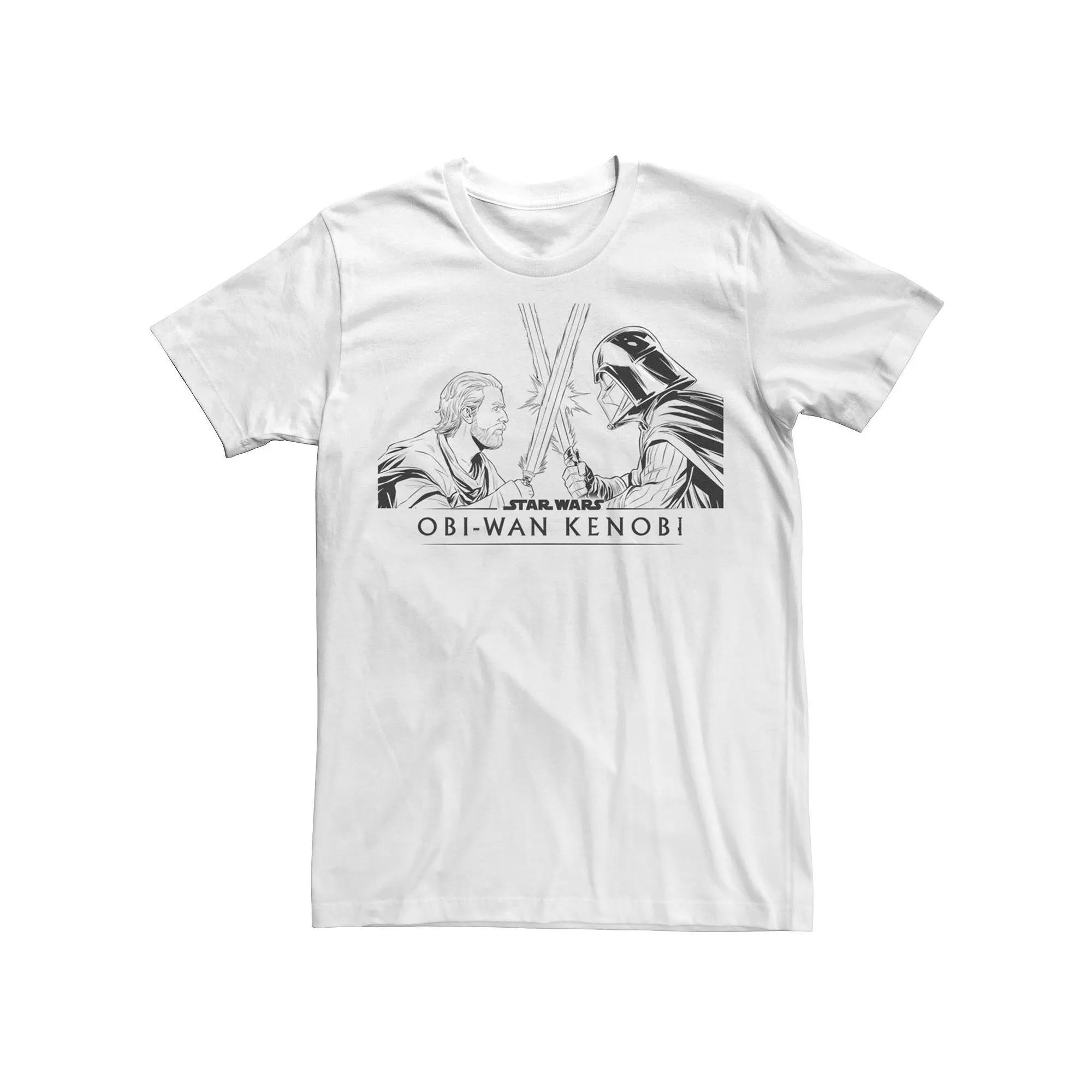 Men's Obi-Wan Kenobi Star Wars Vader Vs Kenobi Logo Tee,  Product Image