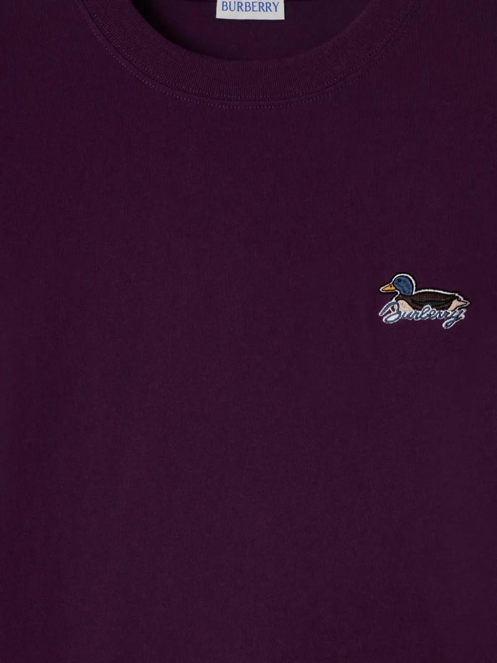 logo-embroidered cotton T-shirt Product Image