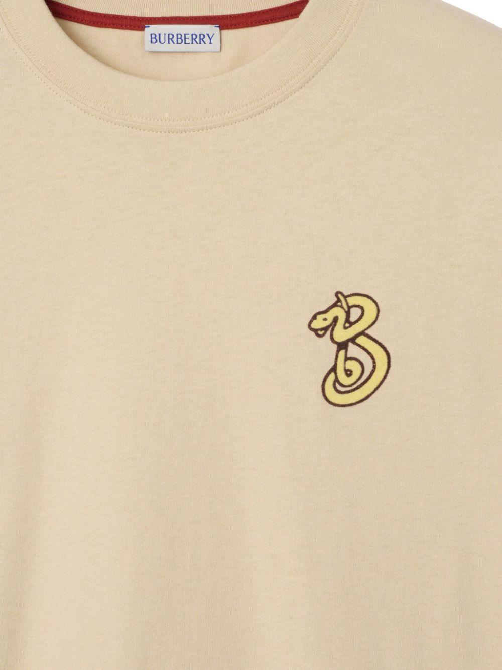 B Snake cotton t-shirt Product Image