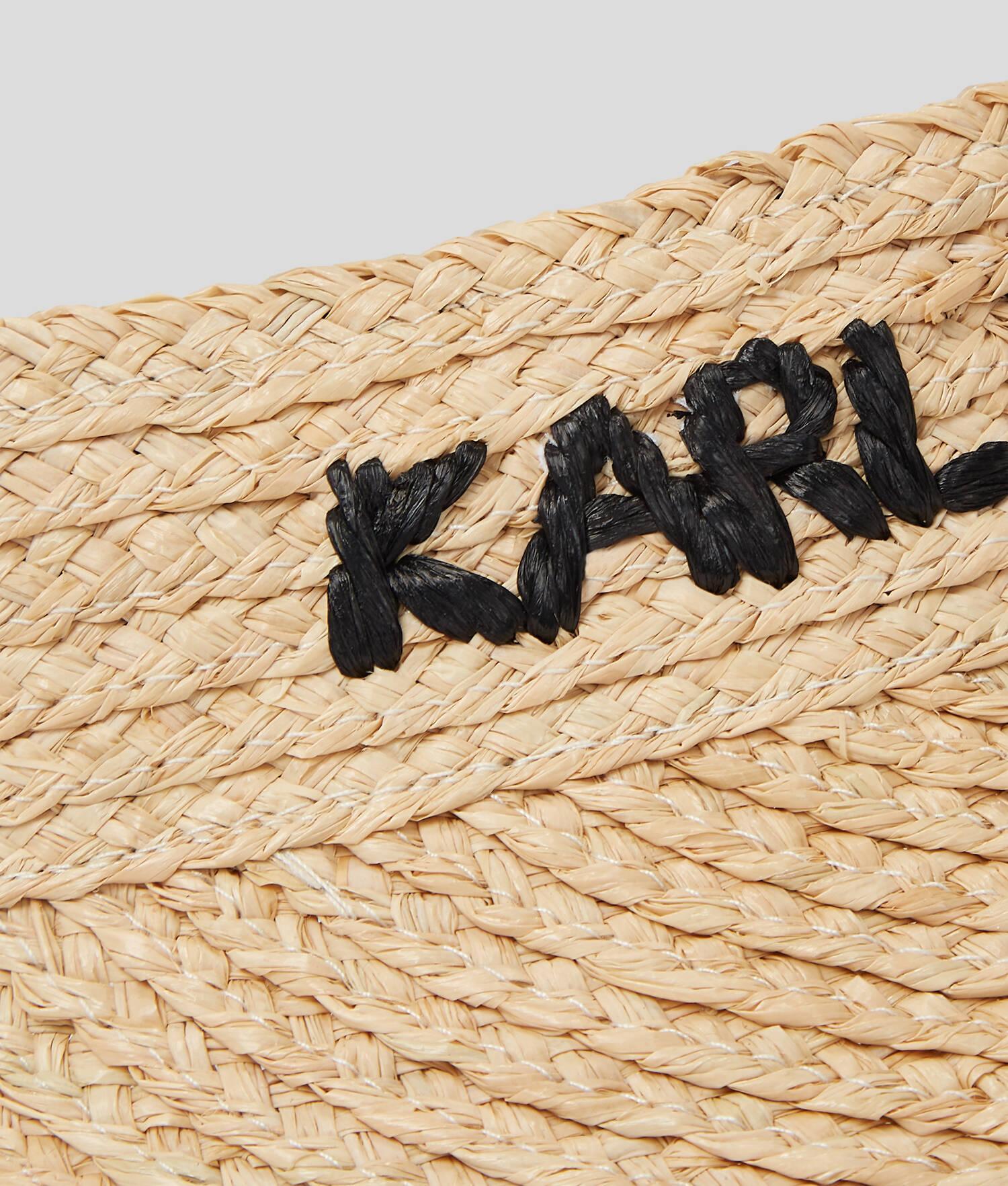 KARL LOGO RAFFIA BEACH VISOR Product Image