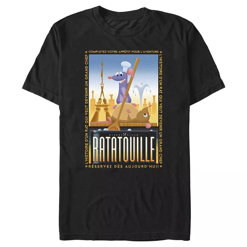 Disney / Pixar's Ratatouille Remy Cooking Poster Men's Graphic Tee,  Product Image