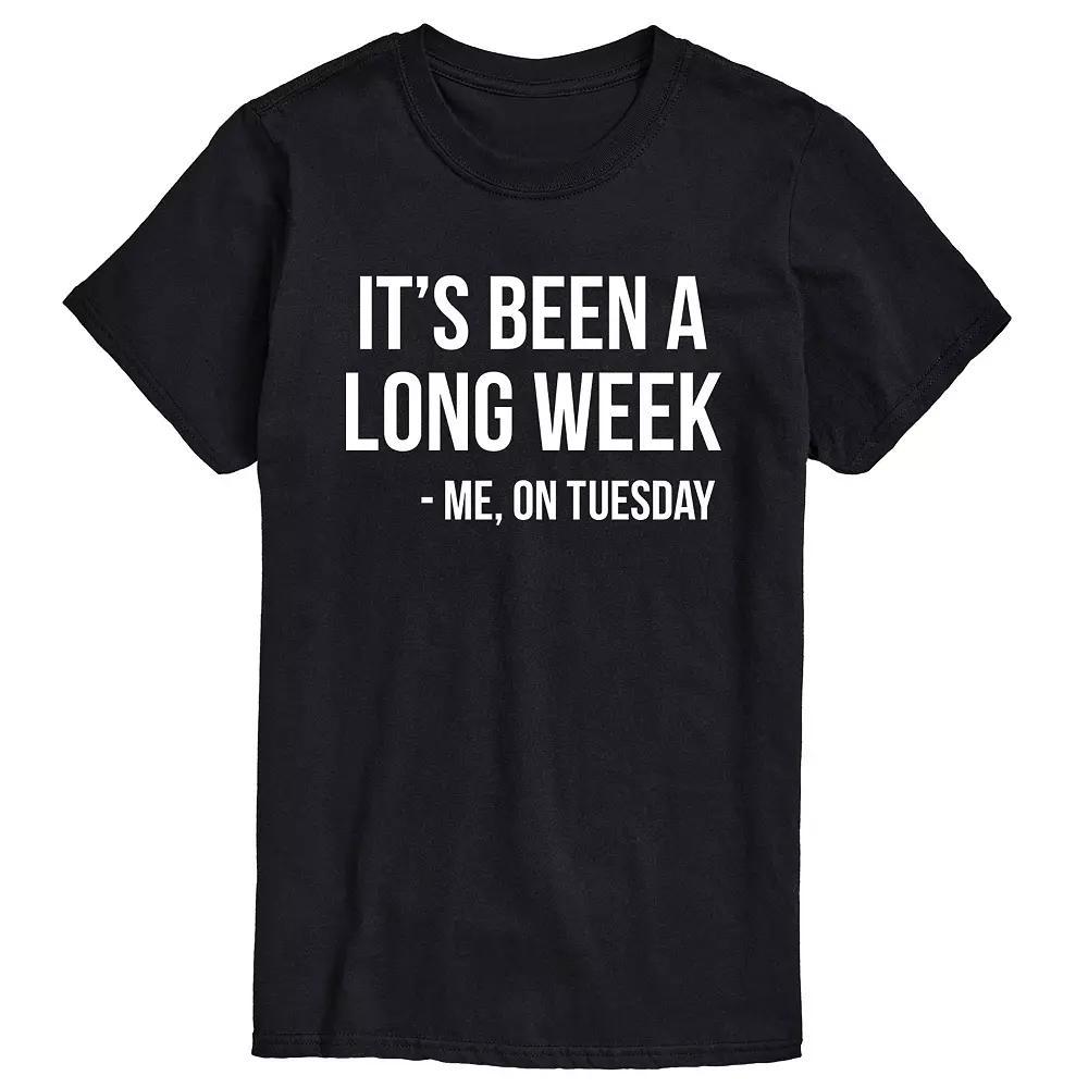 Big & Tall It's Been A Long Week Graphic Tee, Men's,  Product Image