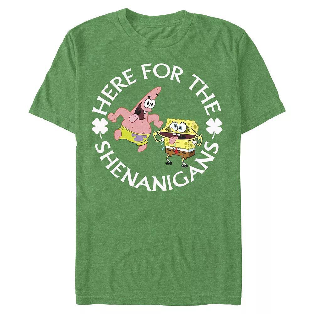 Big & Tall SpongeBob SquarePants Here For The Shenanigans Graphic Tee, Men's,  Product Image