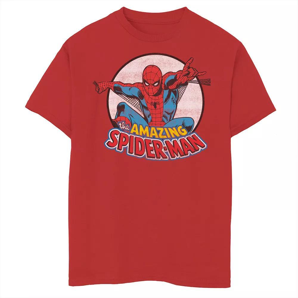 Boys 8-20 Marvel Amazing Spider-Man Retro Vintage Graphic Tee, Boy's, Size: Small, Red Product Image