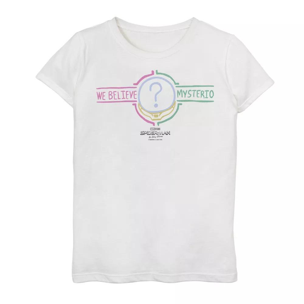 Girls 7-16 Marvel Spider-Man No Way Home Mysterio We Believe Banner Graphic Tee, Girl's,  Product Image