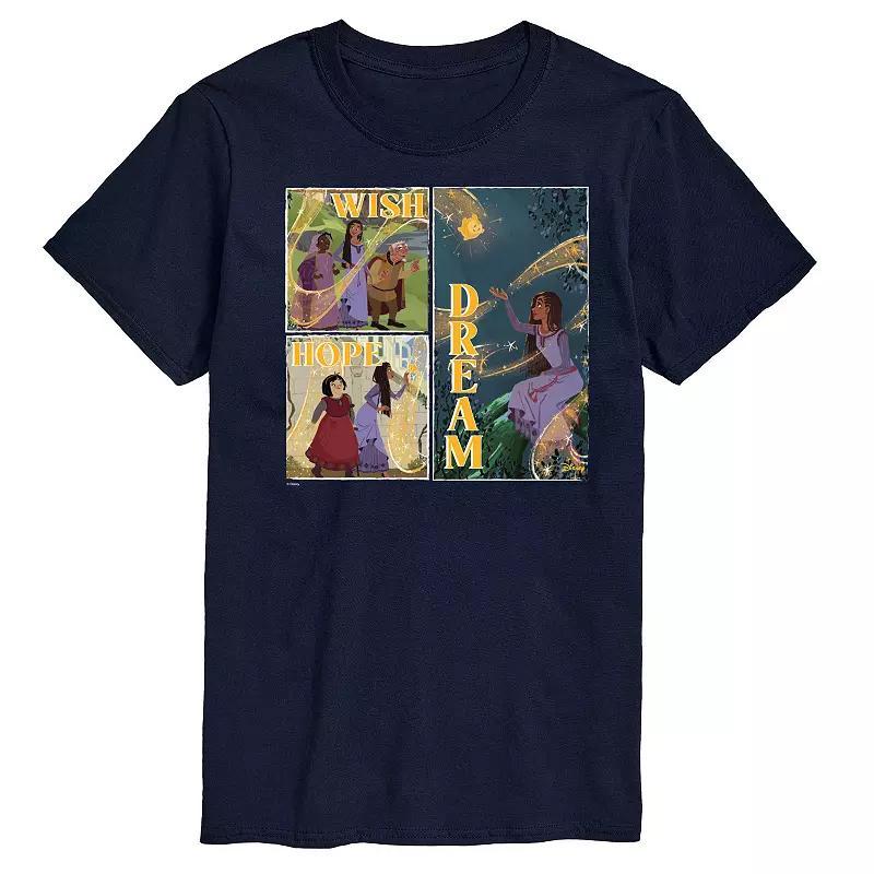 Disney's Wish Men's Wish Hope Dream Graphic Tee, Size: XXL, White Product Image