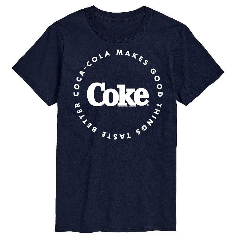 Men's Coca-Cola Things Taste Better Graphic Tee, Size: XXL Tall, Gray Product Image