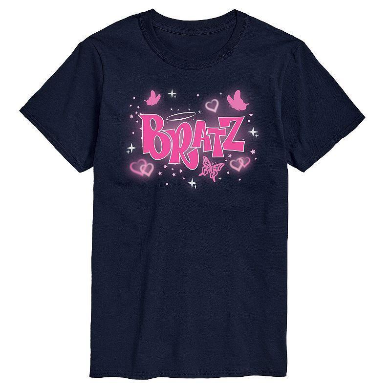 Men's Bratz Y2K Butterfly Logo Graphic Tee, Size: Small, Black Product Image