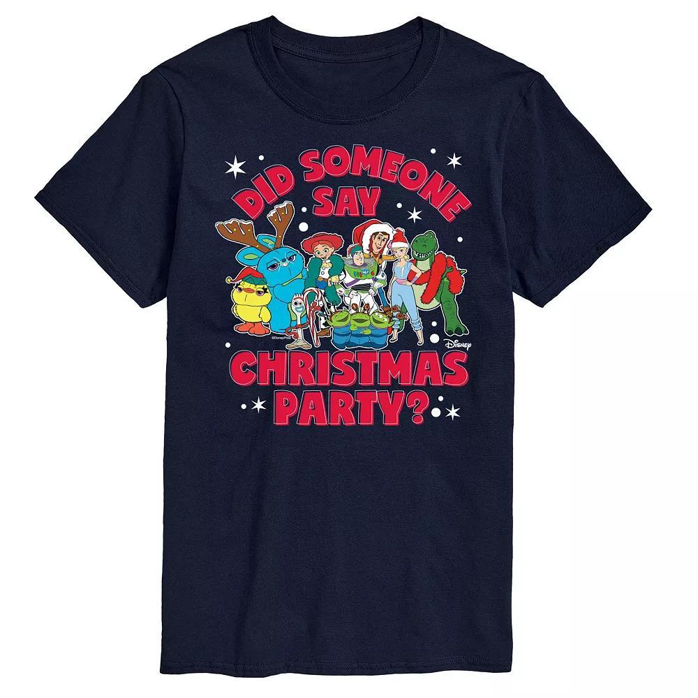 Disney / Pixar's Toy Story 4 Men's Christmas Party Graphic Tee, Size: XL, Blue Product Image