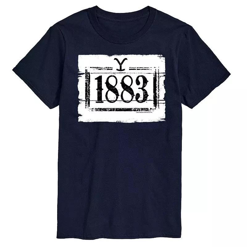 Big & Tall 1883 Wood Sign Graphic Tee, Mens Blue Product Image