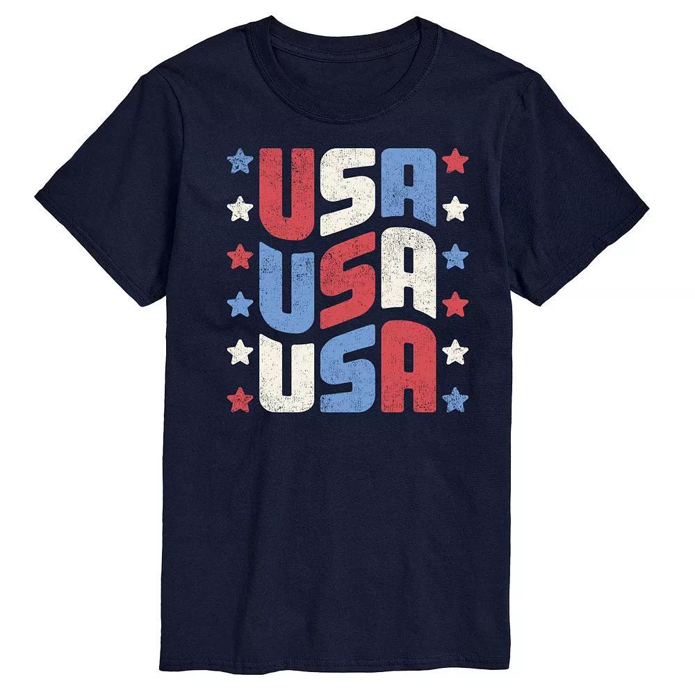 Men's USA Stacked Graphic Tee.,  Product Image