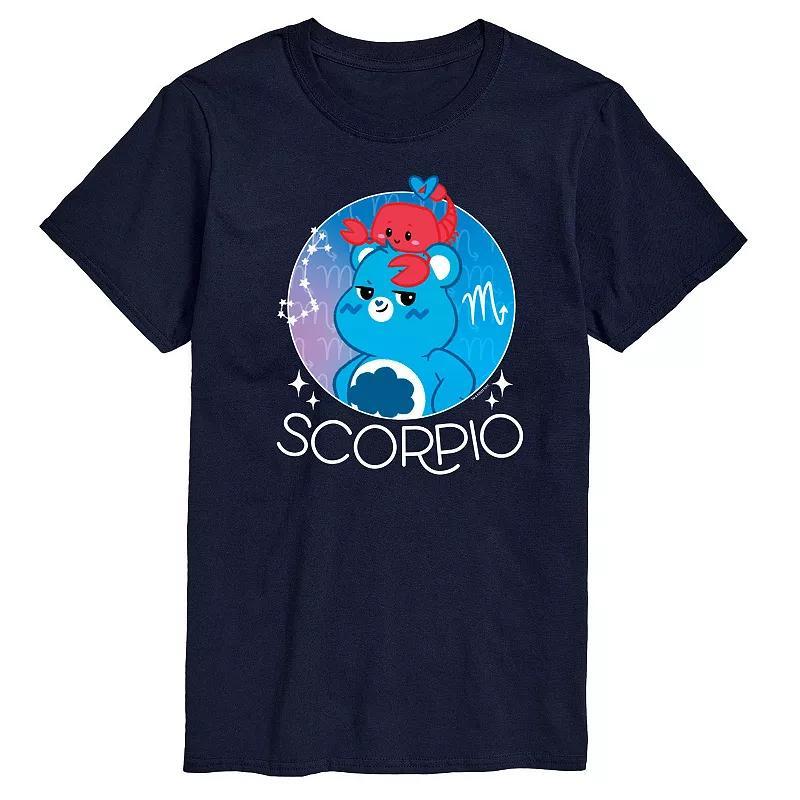 Big & Tall Care Bears Scorpio Graphic Tee, Mens Blue Product Image