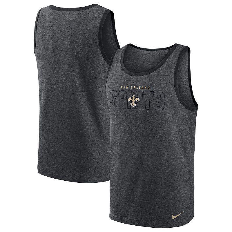 Men's Nike Heathered Charcoal Washington Commanders Tri-Blend Tank Top, Size: XL, Wft Charco Product Image