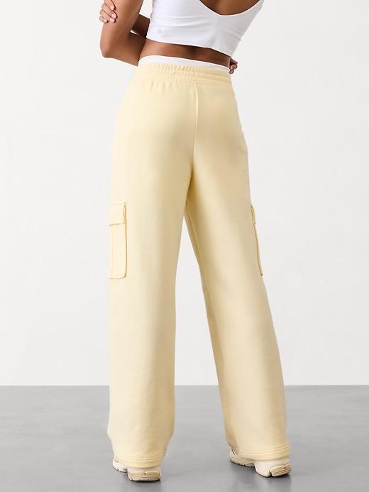 Easy Fleece Mid Rise Straight Cargo Pant Product Image