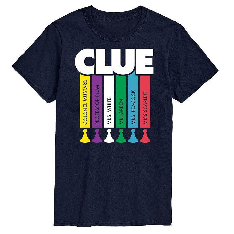 Big & Tall Clue Logo Characters Graphic Tee, Men's, Size: XXL Tall, Blue Product Image