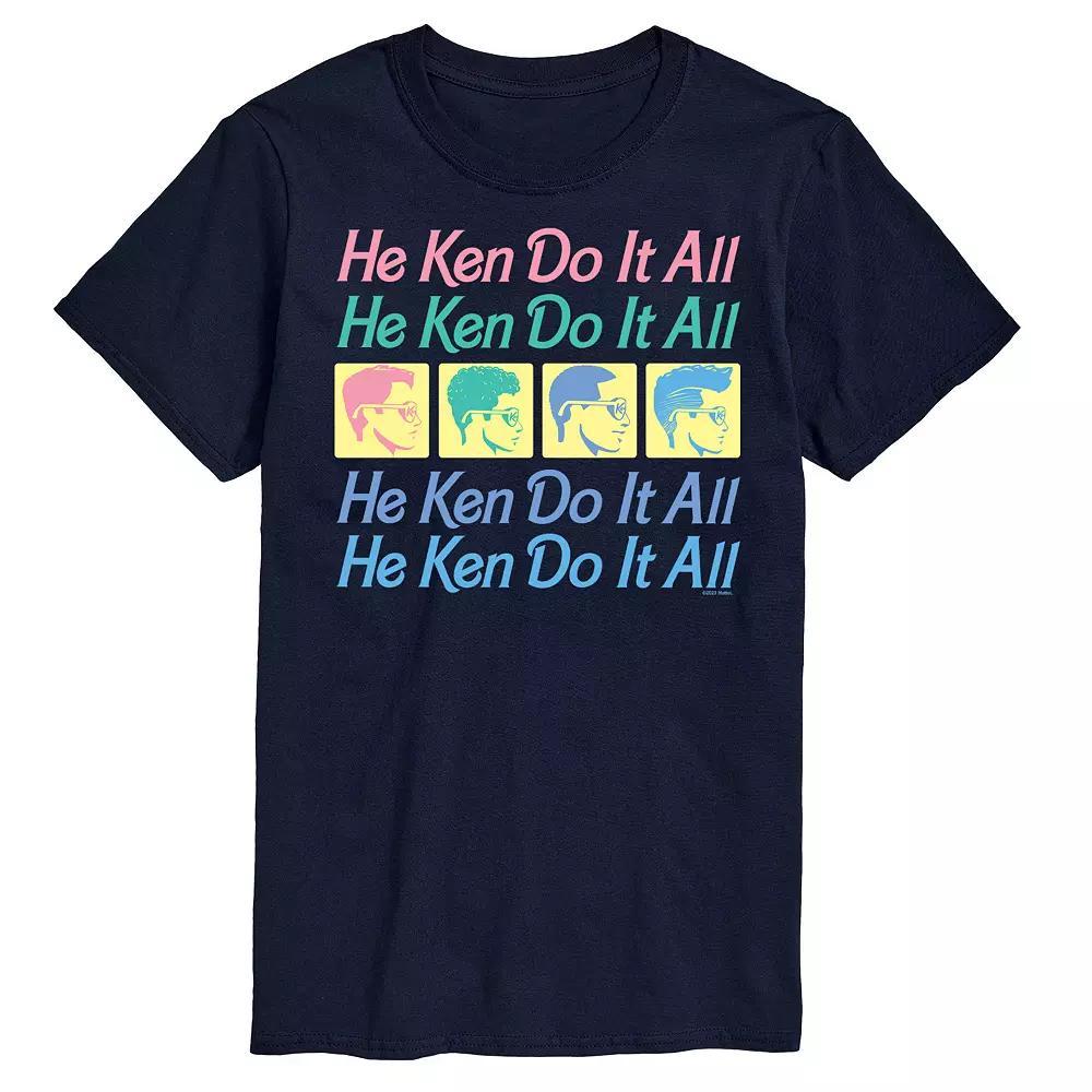 Big & Tall Barbie® He Ken Do It All Stacked Graphic Tee, Men's,  Product Image