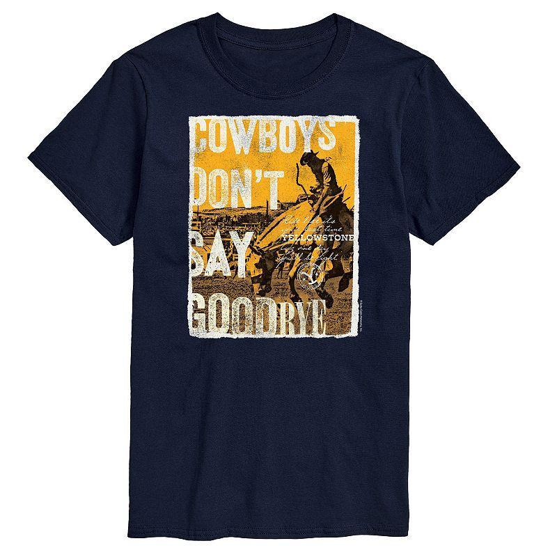 Big & Tall Yellowstone Cowboys Graphic Tee, Mens Product Image