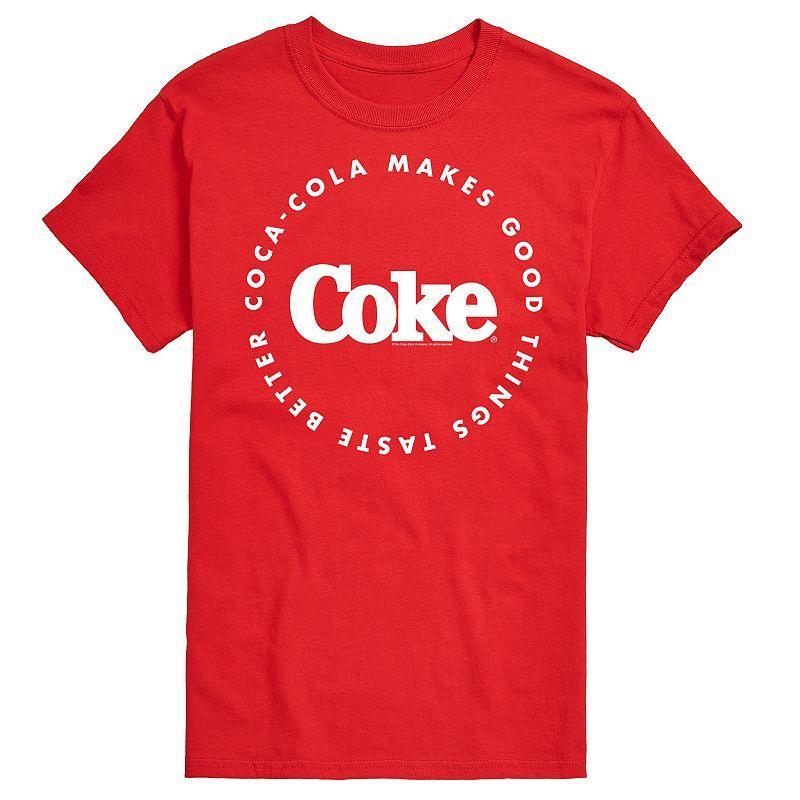 Men's Coca-Cola Things Taste Better Graphic Tee, Size: XXL Tall, Gray Product Image