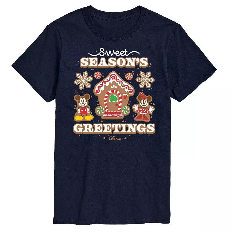 Disney's Mickey & Minnie Mouse Men's Sweet Seasons Greetings Graphic Tee,  Product Image