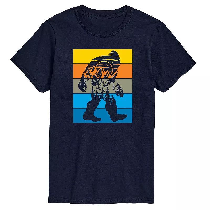 Men's Retro Sasquatch Mountain Tee, Size: XS, Blue Product Image