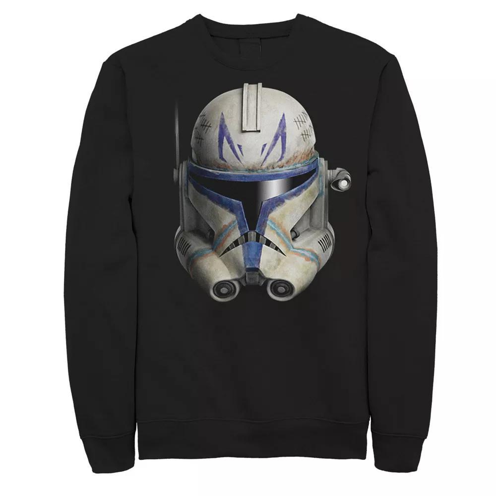 Men's Star Wars: Clone Wars Clone Commander Rex Big Face Sweatshirt, Size: XXL, Black Product Image