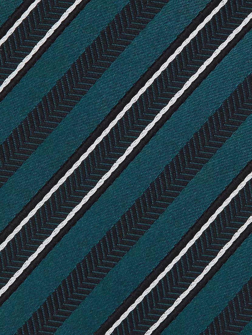 Striped Silk and Cotton Tie Product Image