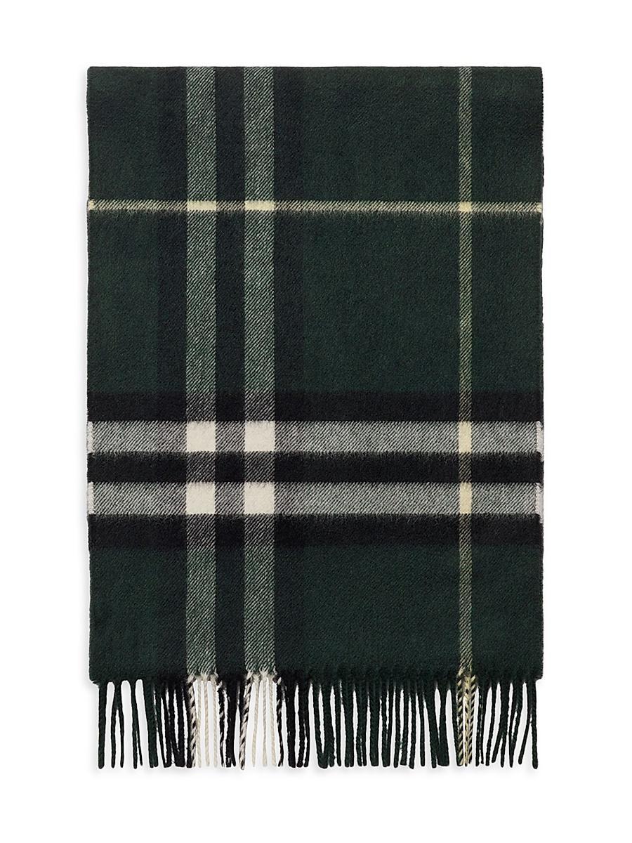 Mens Check Cashmere Scarf Product Image