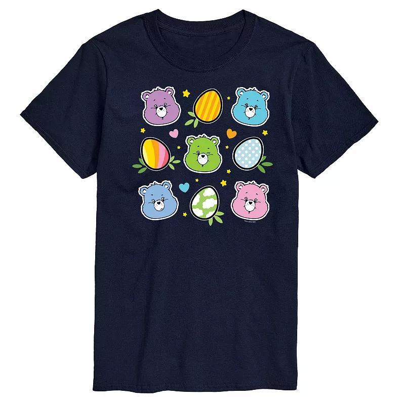 Men's Care Bears Easter Grid Graphic Tee, Size: Small, Blue Product Image