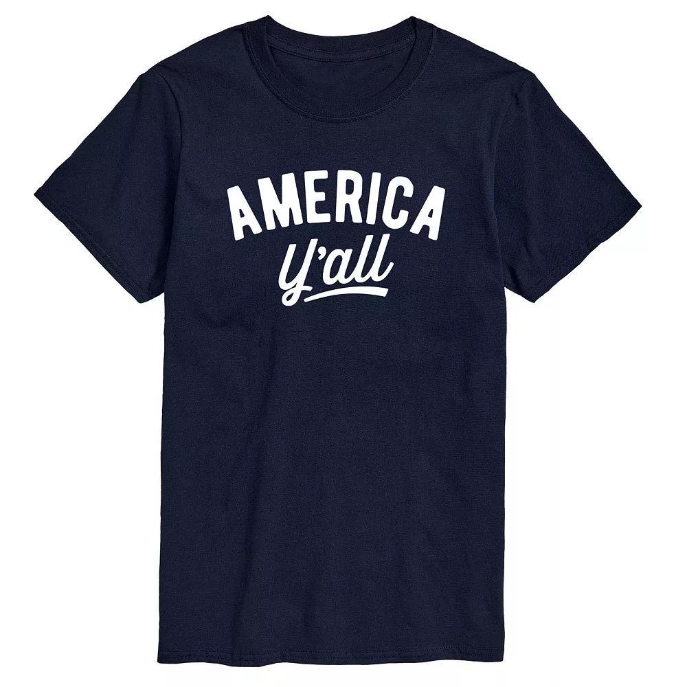 Big & Tall America Yall Tee, Men's, Size: 6XB, Blue Product Image