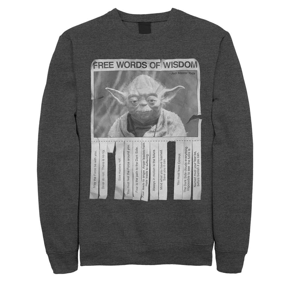 Men's Star Wars Words Of Wisdom Sweatshirt,  Product Image