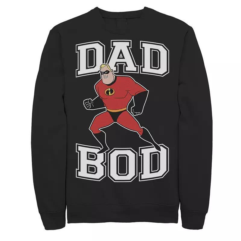 Disney / Pixar's The Incredibles Mr. Incredible Men's Dad Bod Portrait Sweatshirt, Size: XL, Black Product Image