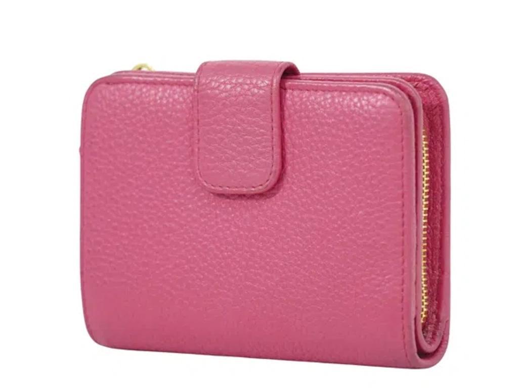 Saffiano Leather Wallet () In Pink Product Image