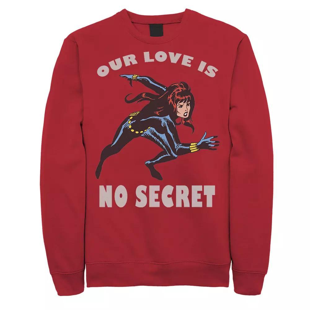 Men's Marvel No Seceret Love Valentines Day Sweatshirt,  Product Image