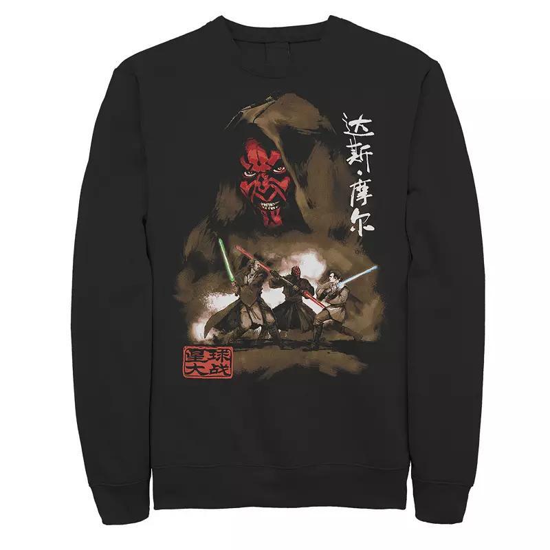 Men's Star Wars Darth Maul Battle Portrait Sweatshirt, Size: 3XL, Black Product Image